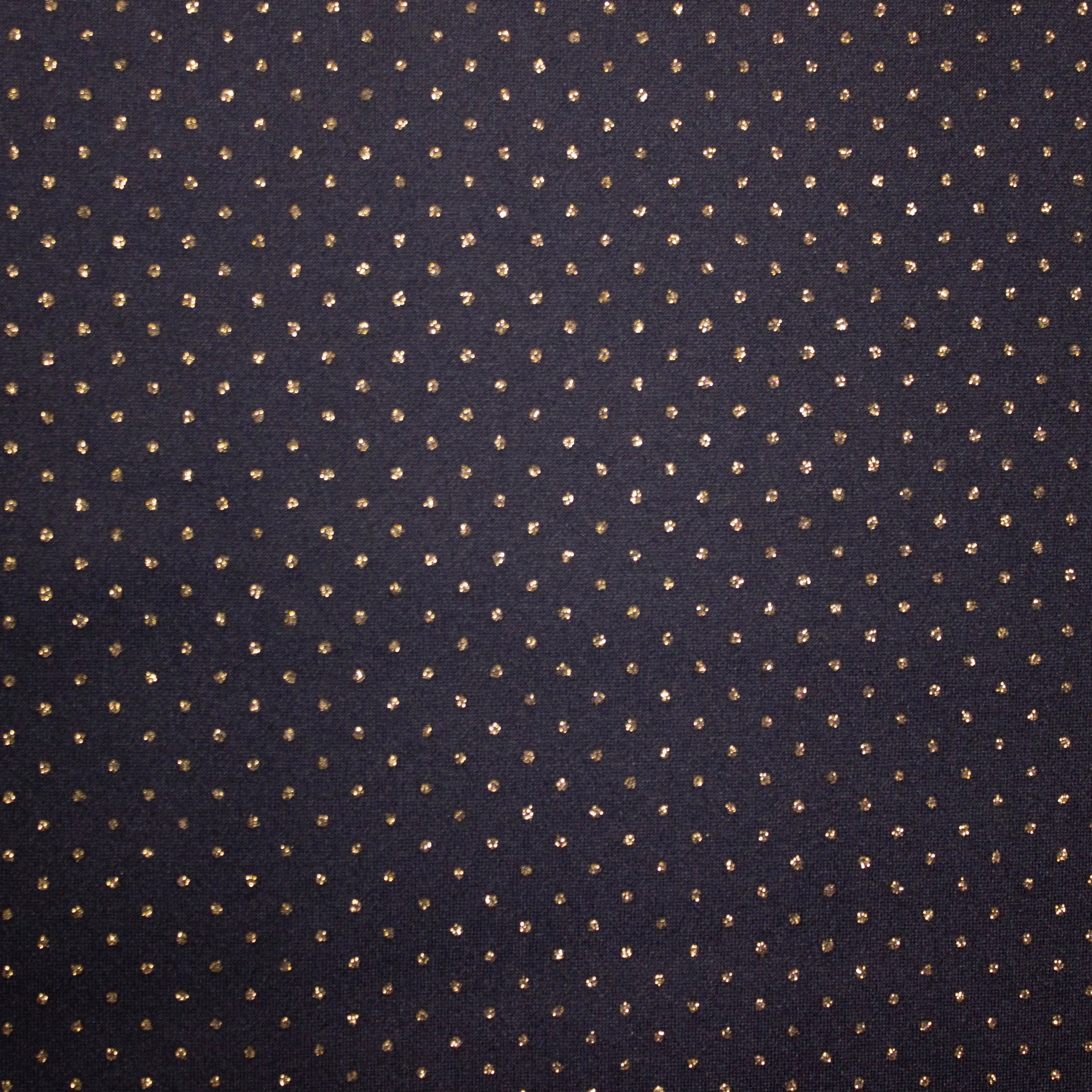 polyestermengeling elastisch blauw met glitter